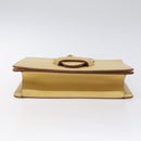 LOEWE Barcelona Hand Bag Leather Yellow Gold Auth 129542-5