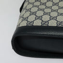 GUCCI GG Supreme Shoulder Bag PVC Navy Gold 001 109 0579 Auth 129552-10