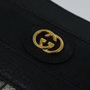 GUCCI GG Supreme Shoulder Bag PVC Navy Gold 001 109 0579 Auth 129552-14