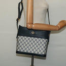 GUCCI GG Supreme Shoulder Bag PVC Navy Gold 001 109 0579 Auth 129552-21