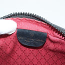 GUCCI GG Canvas Web Sherry Line Shoulder Bag Black Gold Red 010 378 Auth 129553-19