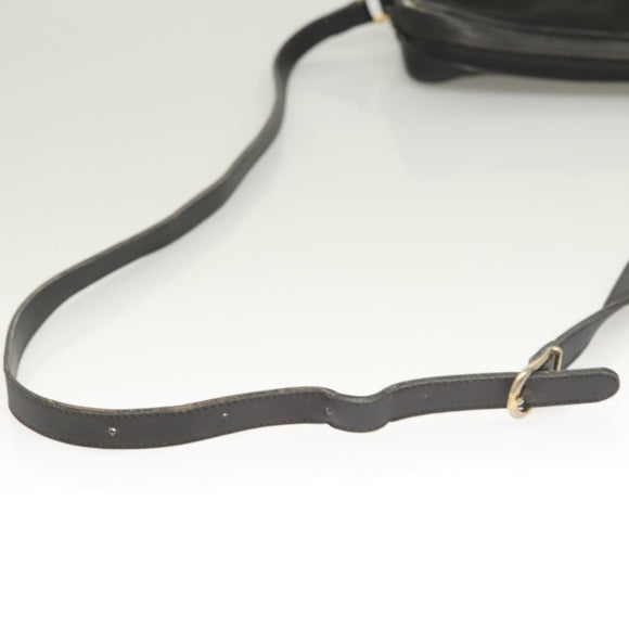 GUCCI GG Canvas Web Sherry Line Shoulder Bag Black Gold Red 010 378 Auth 129553