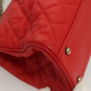 MCM Chain Shoulder Bag Leather Red Auth 129555-10
