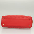 MCM Chain Shoulder Bag Leather Red Auth 129555-9