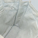 HERMES New Fourre Tout MM Hand Bag Canvas Beige Silver Auth 129568-11