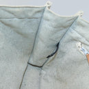 HERMES New Fourre Tout MM Hand Bag Canvas Beige Silver Auth 129568-17