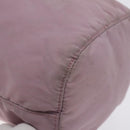 PRADA Pouch Nylon Pink Silver Auth 129576-16