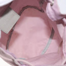 PRADA Pouch Nylon Pink Silver Auth 129576-11