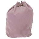 PRADA Pouch Nylon Pink Silver Auth 129576-2