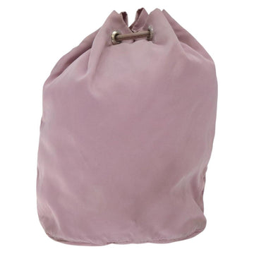 PRADA Pouch Nylon Pink Silver Auth 129576 - 0