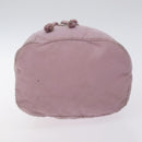 PRADA Pouch Nylon Pink Silver Auth 129576-6