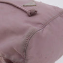 PRADA Pouch Nylon Pink Silver Auth 129576-14
