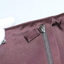 PRADA Pouch Satin Beige Auth 129577-10