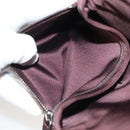 PRADA Pouch Satin Beige Auth 129577-11