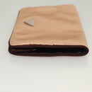 PRADA Pouch Satin Beige Auth 129577-3
