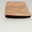 PRADA Pouch Satin Beige Auth 129577-4