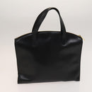 GUCCI Tote Bag PVC Leather 2Set Beige Black gold Auth 129585-11
