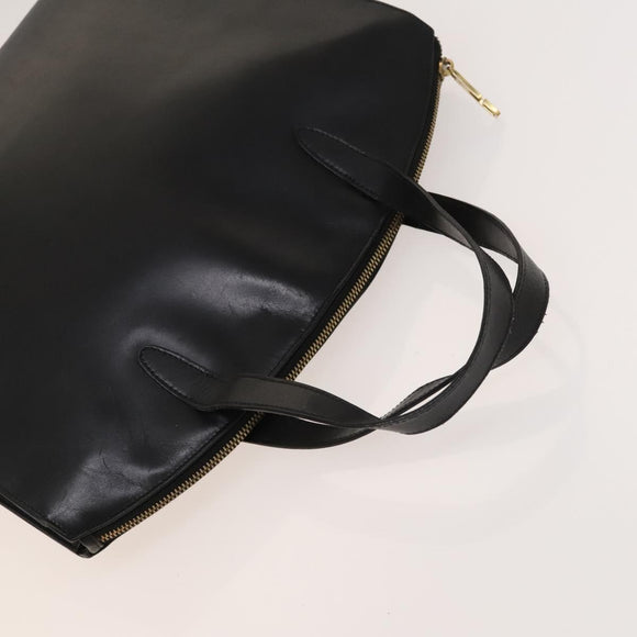 GUCCI Tote Bag PVC Leather 2Set Beige Black gold Auth 129585