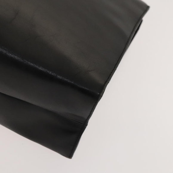 GUCCI Tote Bag PVC Leather 2Set Beige Black gold Auth 129585