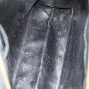 GUCCI Tote Bag PVC Leather 2Set Beige Black gold Auth 129585-17