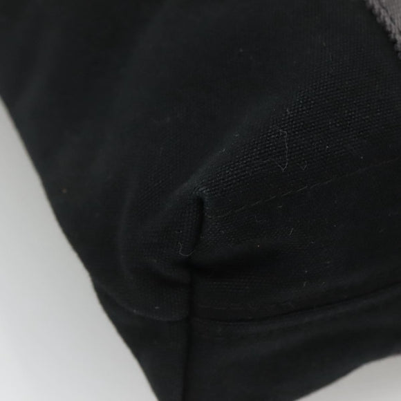 HERMES Fourre Tout Cabas Tote Bag Canvas Black Auth 129600