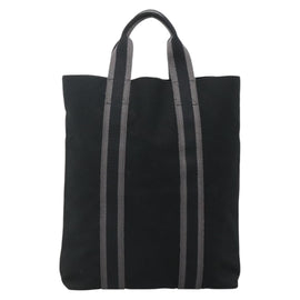 HERMES Fourre Tout Cabas Tote Bag Canvas Black Auth 129600 - 0