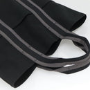 HERMES Fourre Tout Cabas Tote Bag Canvas Black Auth 129600-6