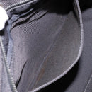 HERMES Her Line PM Hand Bag Canvas Gray Silver Auth 129601-12