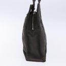 HERMES Her Line PM Handtasche Canvas Grau Silber Auth 129601-3