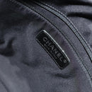 CHANEL Paris Biarritz Tote Bag Coated Canvas Black Silver CC Auth 129603-18