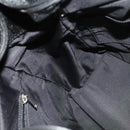 CHANEL Paris Biarritz Tote Bag Coated Canvas Black Silver CC Auth 129603-20