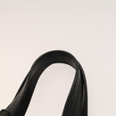 CHANEL Paris Biarritz Tote Bag Coated Canvas Black Silver CC Auth 129603-8