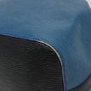 LOUIS VUITTON Epi Petit Noe Shoulder Bag Bicolor Black Blue M44152 Auth 129607-15