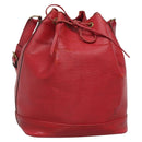 LOUIS VUITTON Epi Petit Noe Shoulder Bag Red M44107 LV Auth 129608-1