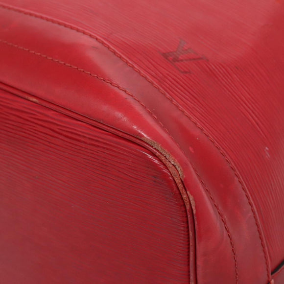 LOUIS VUITTON Epi Petit Noe Shoulder Bag Red M44107 LV Auth 129608