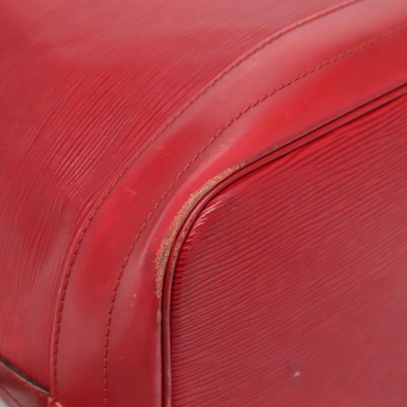 LOUIS VUITTON Epi Petit Noe Shoulder Bag Red M44107 LV Auth 129608