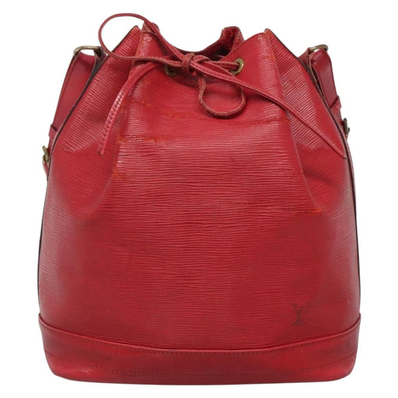 LOUIS VUITTON Epi Petit Noe Shoulder Bag Red M44107 LV Auth 129608