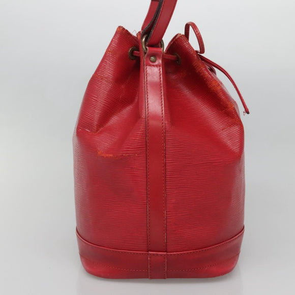 LOUIS VUITTON Epi Petit Noe Shoulder Bag Red M44107 LV Auth 129608