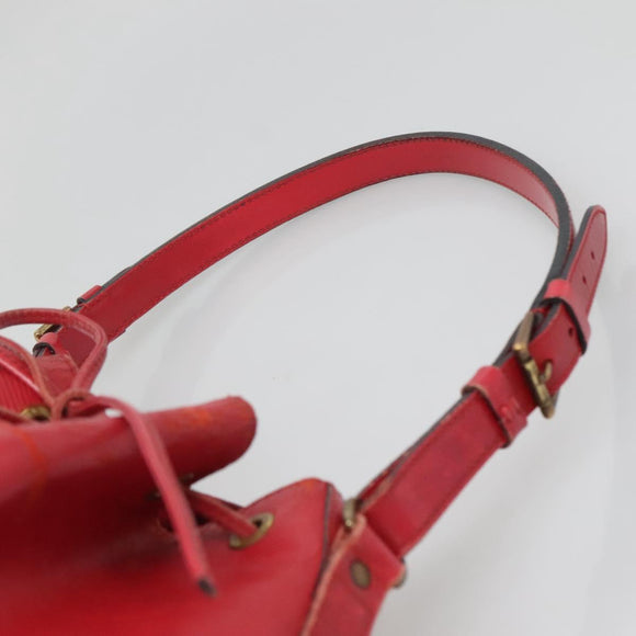 LOUIS VUITTON Epi Petit Noe Shoulder Bag Red M44107 LV Auth 129608