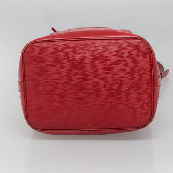 LOUIS VUITTON Epi Petit Noe Shoulder Bag Red M44107 LV Auth 129608