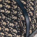 Christian Dior Trotter Canvas Boston Bag Navy Silver Auth 129623-13