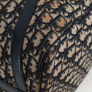 Christian Dior Trotter Canvas Boston Bag Navy Silver Auth 129623-14