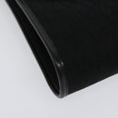 Christian Dior Trotter Canvas Shoulder Bag Black Gold Auth 129624-14