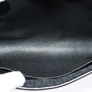 Christian Dior Trotter Canvas Shoulder Bag Black Gold Auth 129624-11