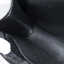 Christian Dior Trotter Canvas Shoulder Bag Black Gold Auth 129624-20