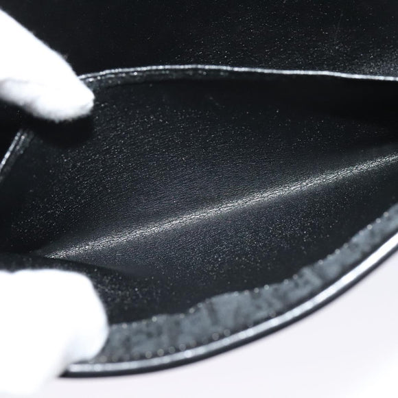 Christian Dior Trotter Canvas Shoulder Bag Black Gold Auth 129624