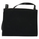 Christian Dior Trotter Canvas Shoulder Bag Black Gold Auth 129624-2