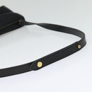 Christian Dior Trotter Canvas Shoulder Bag Black Gold Auth 129624-7