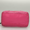 PRADA Shoulder Bag Nylon Pink Silver Auth 129631-6