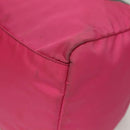 PRADA Shoulder Bag Nylon Pink Silver Auth 129631-16
